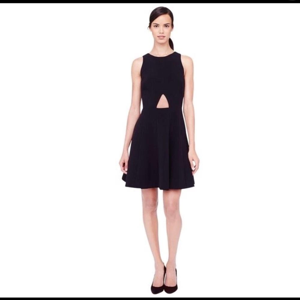 Club Monaco Black Mini Dress with Cutout size 2